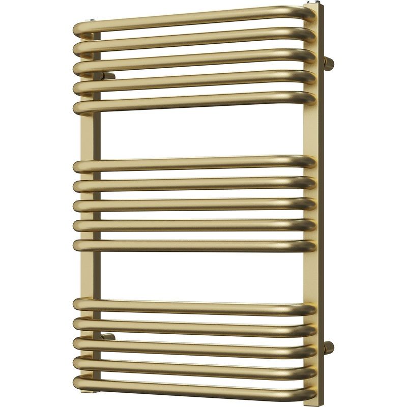 Crossmoor – Brushed Brass Towel Radiator – H736mm x W500mm