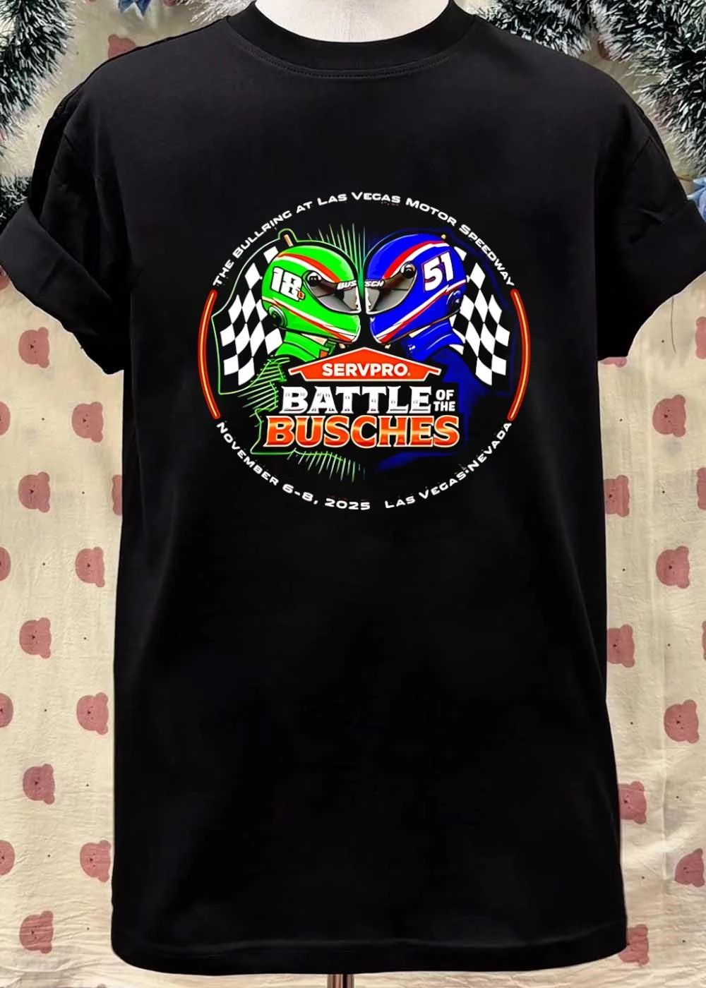 NASCAR Kyle & Kurt Busch Brothers Battle of the Busches Las Vegas Motor Speedway 2026 Racing Event Shirt