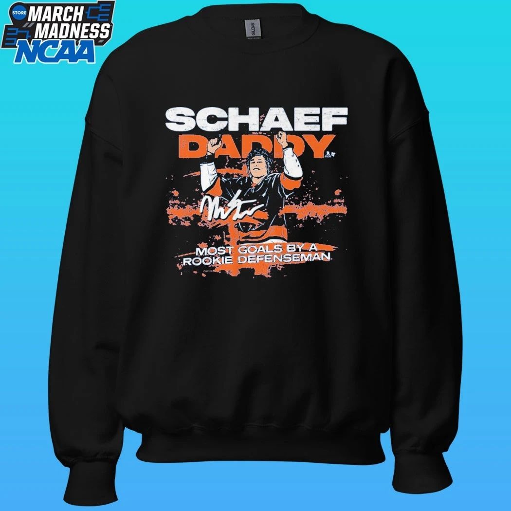 Matthew Schaefer Daddy Most Goals By A Rookie Defenseman Goal Record Shirt