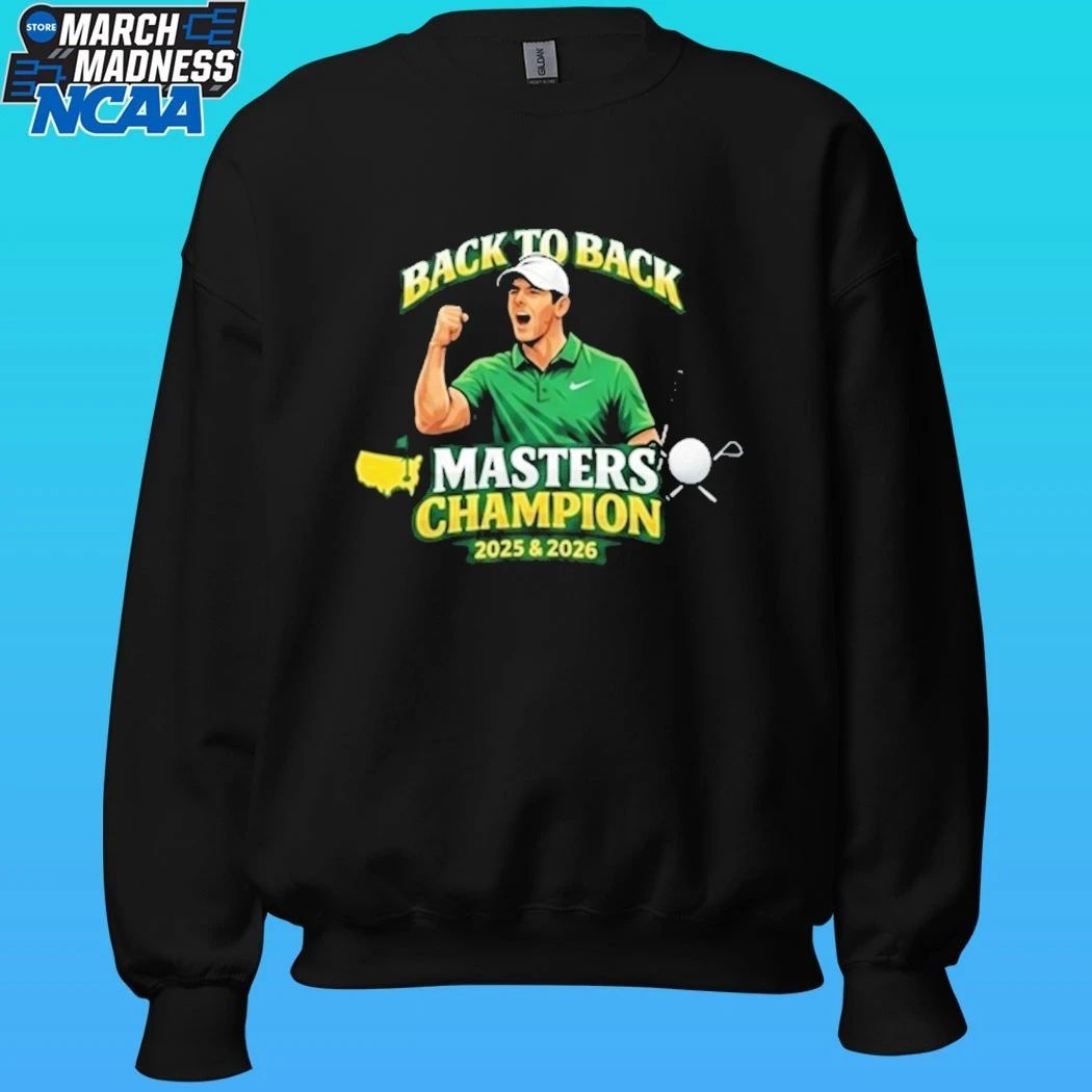 Rory McIlroy Back To Back Masters Champion 2026 Golf Shirt