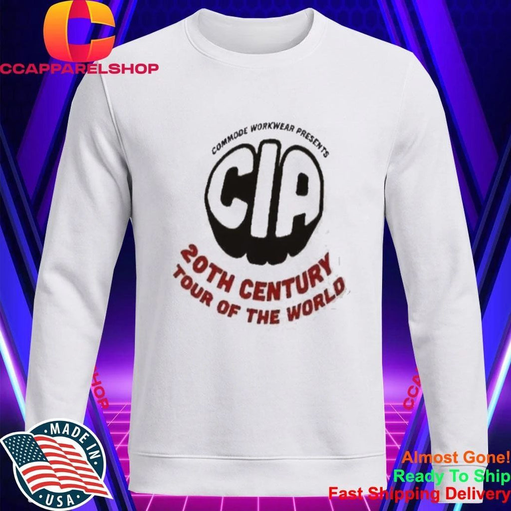 Commode Workwear Presents CIA 20th Century Tour Of The World Retro Shirt