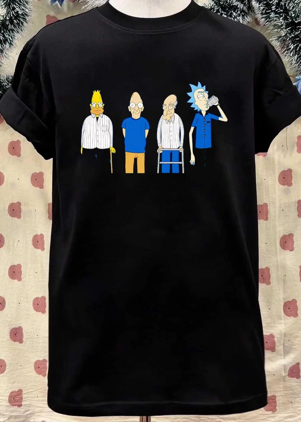 Aging Homer Simpson Fry Peter Griffin Rick Sanchez Shirt