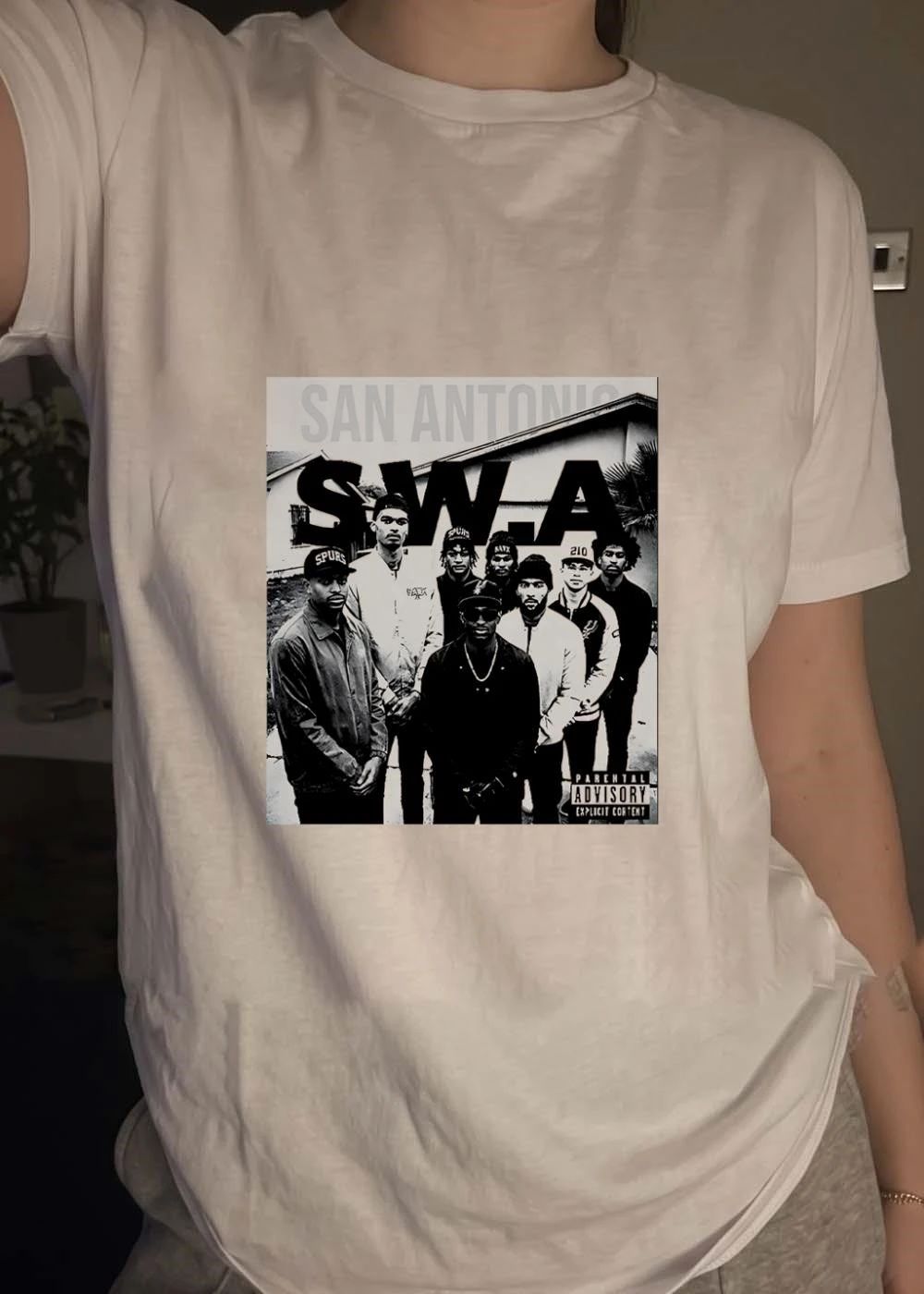 San Antonio SWA San Antonio SWA parental advisory explicit content shirt