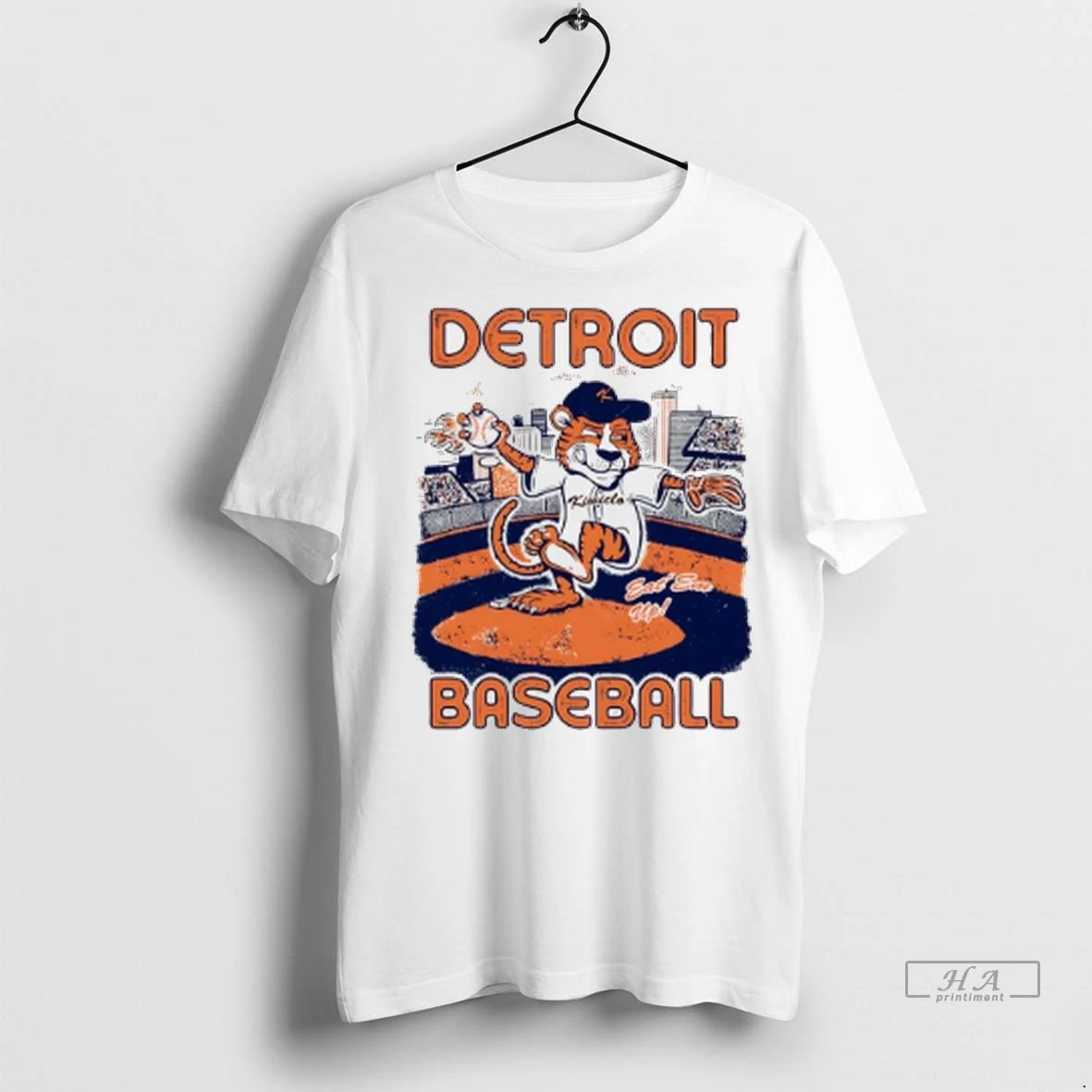 Trendy Officials Detroit Baseball Mascot Eat Em Up Shirt Sweater