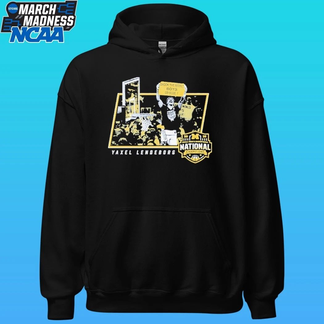 Michigan Wolverines Yaxel Lendeborg Shock The World Boys Go Blue National Champions 2026 Shirt