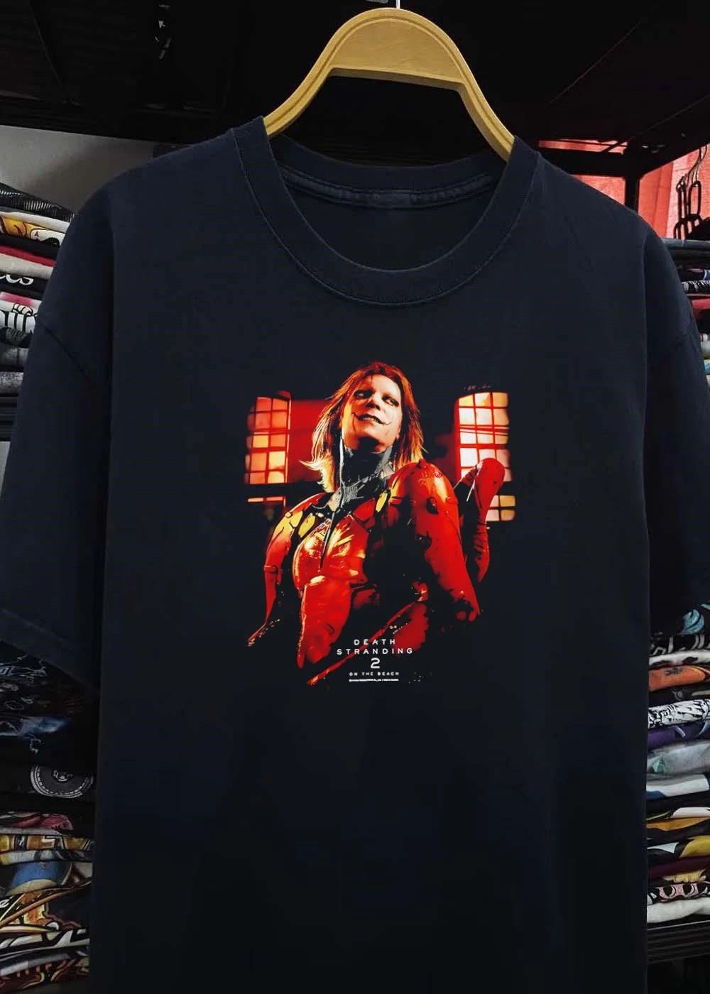Death Stranding 2 On The Beach Kojima Productions Character Portrait T-Shirt