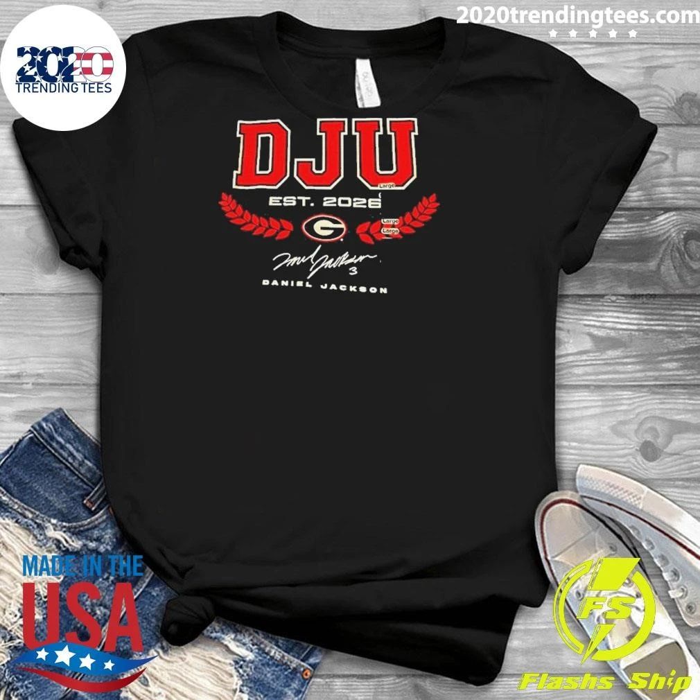 Daniel Jackson Georgia Bulldogs Baseball Dju Est 2026 Signature Shirt