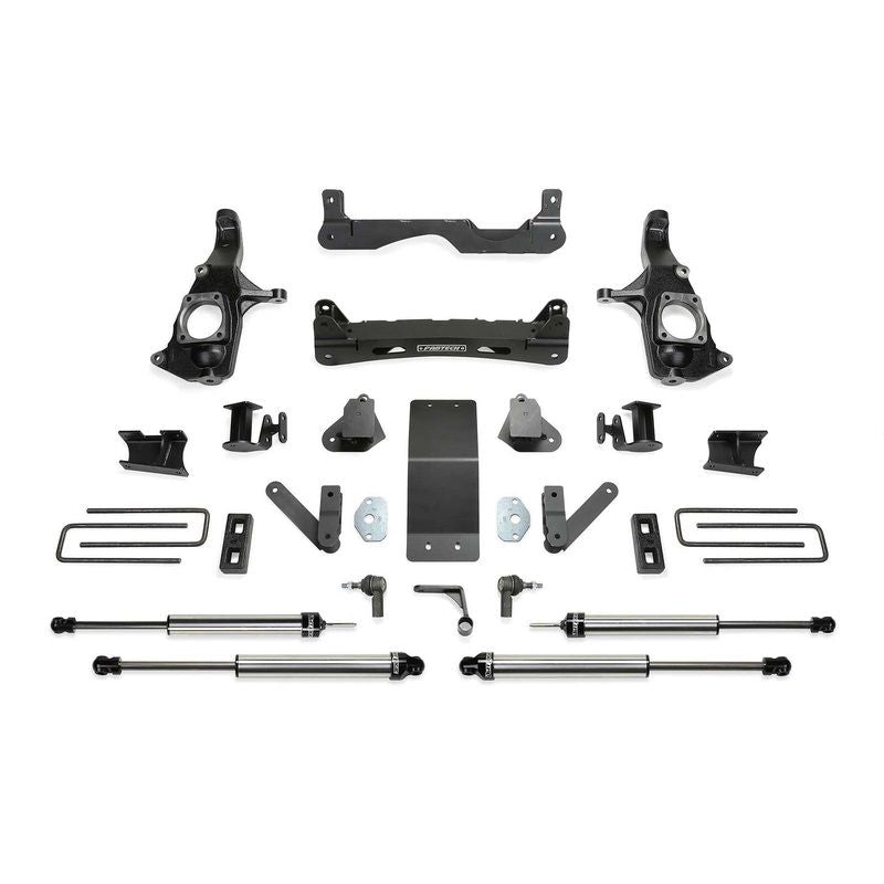 Fabtech 4″ Performance System w/Dirt Logic 2.25 Shocks Kit for 2011-2019 GMC Sierra 3500 HD 4WD w/4″ lift