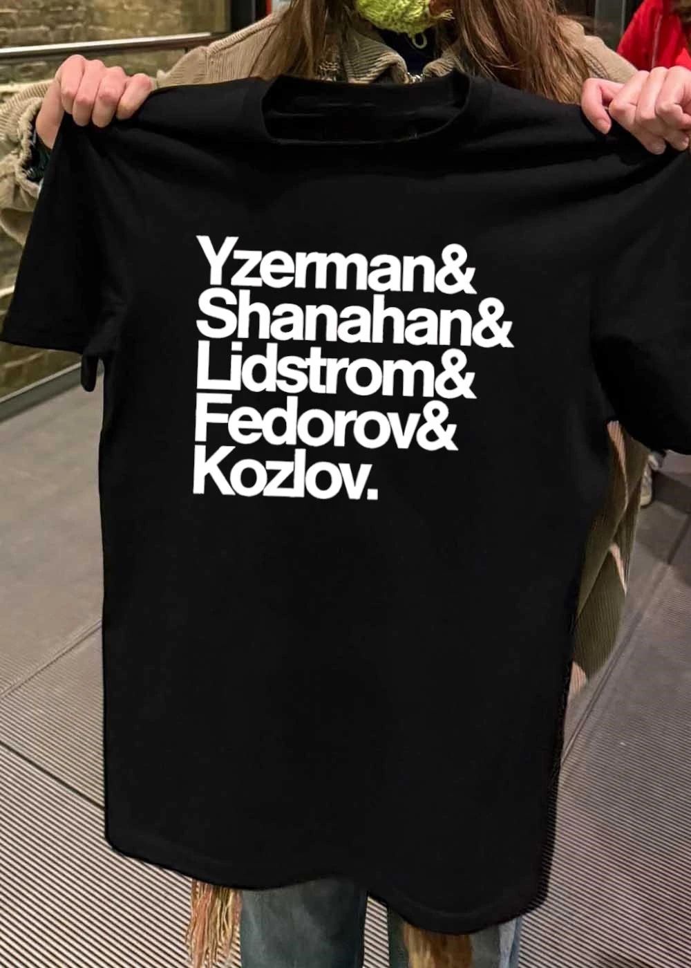Detroit Red Wings Legend Yzerman Shanahan Lidstrom Fedorov Kozlov T-Shirt