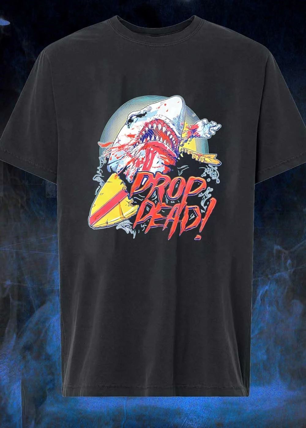 Clenter Shark Attacking Surfer Drop Dead shirt