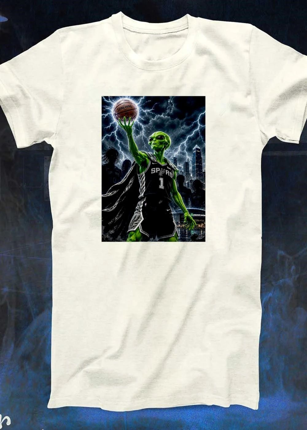 Spurs Alien Holding Basketball SPURS 1 Self NBA Spalding Shirt