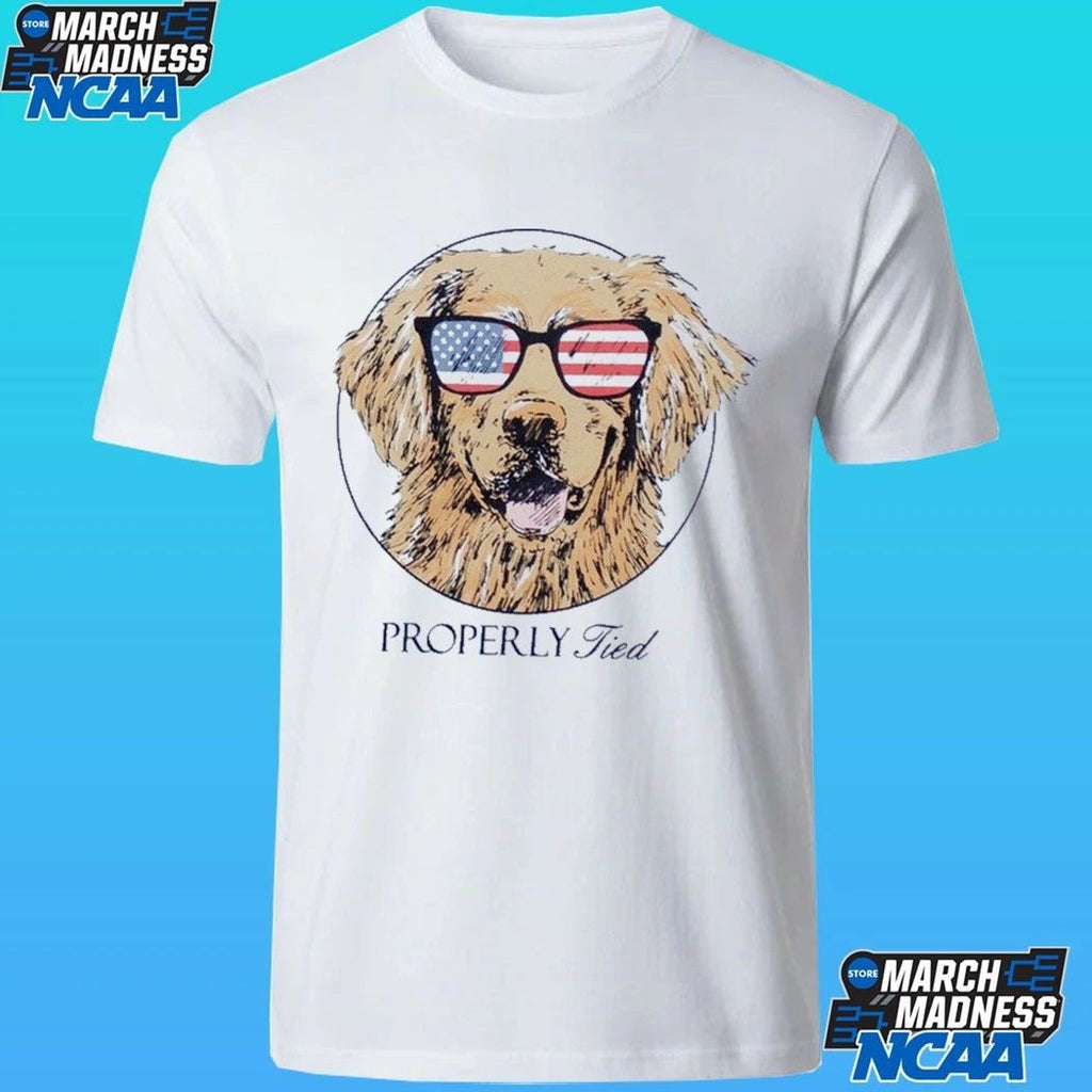 Properly Tied Patriot Dog Shirt