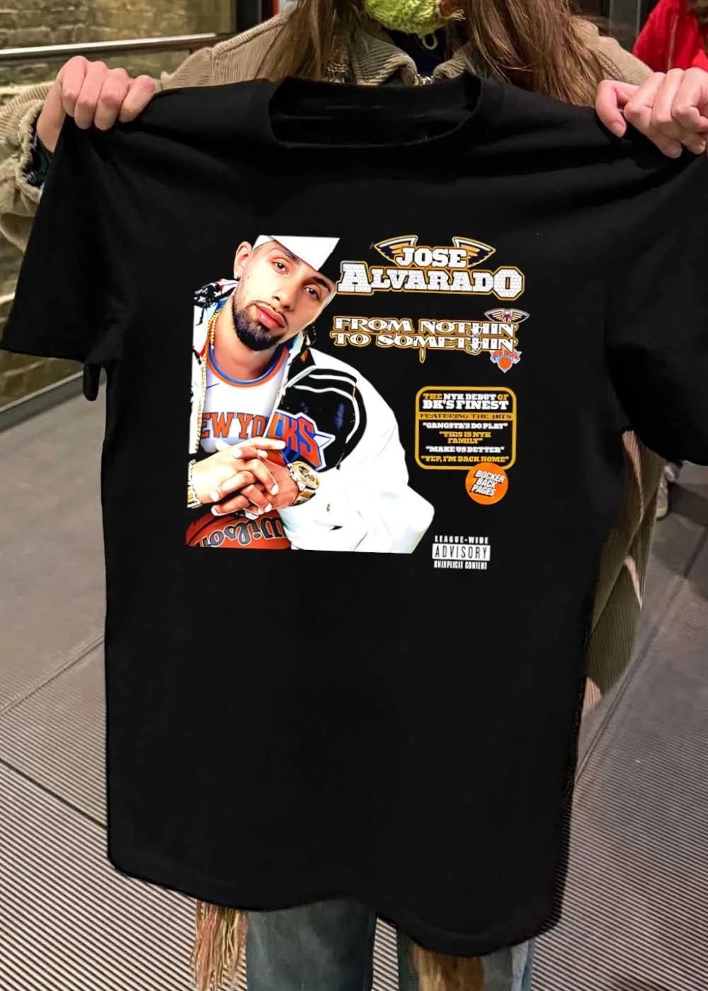 Jose Alvarado From Nothin to Somethin NYK Debut Shirt