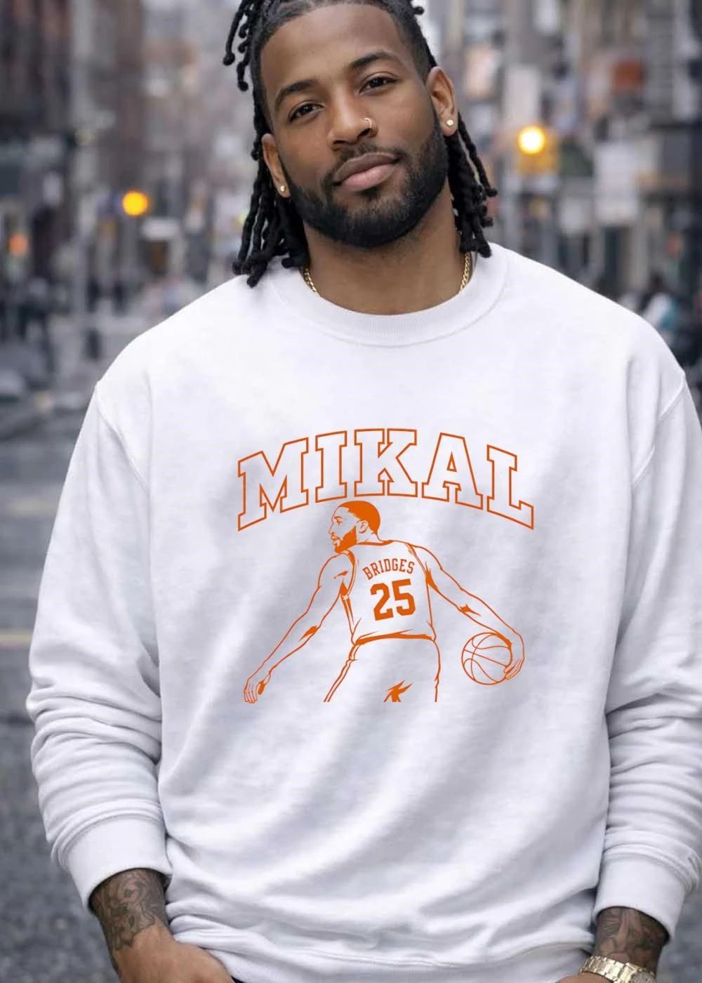 Mikal Bridges 25 NBA Basketball Two-Way Force 2026 Season Hype Shirt
