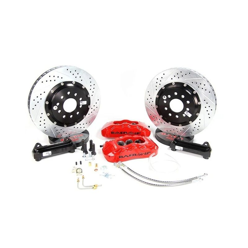 Baer Brakes 14″ Pro+ Front Brake Kit, Fire Red, SDZ