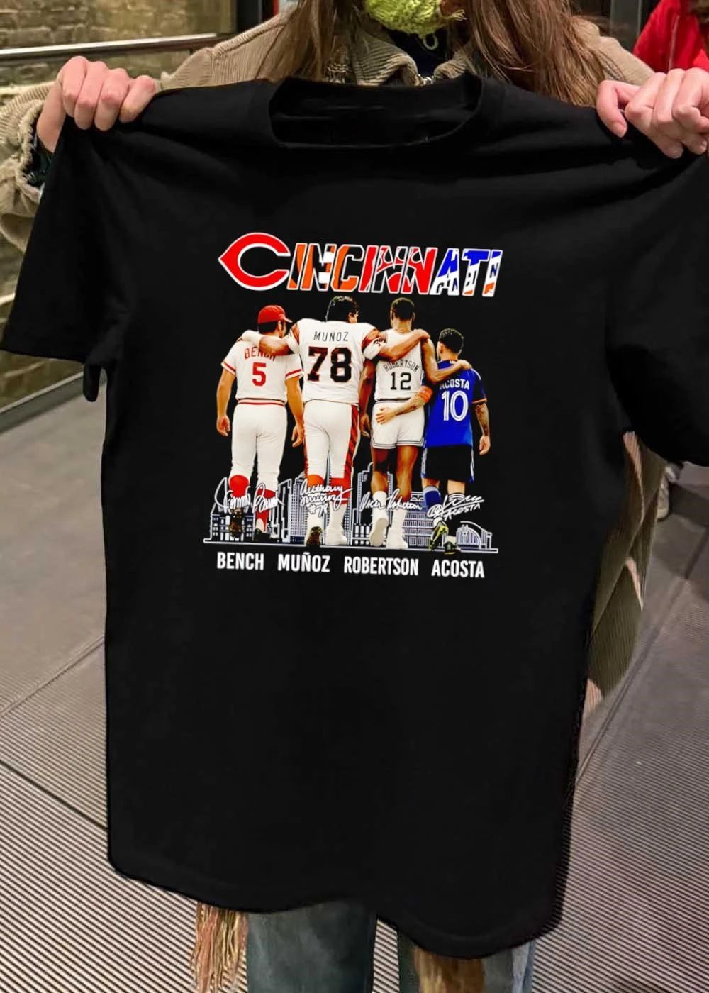 Bench Munoz Robertson Acosta Cincinnati Icons Walking Together T-Shirt