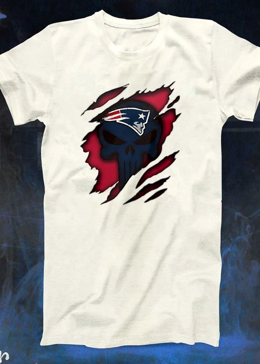 Patriots Skull Torn T-Shirt