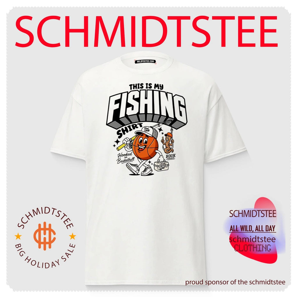 This is my fishing hooked on basketball shirt