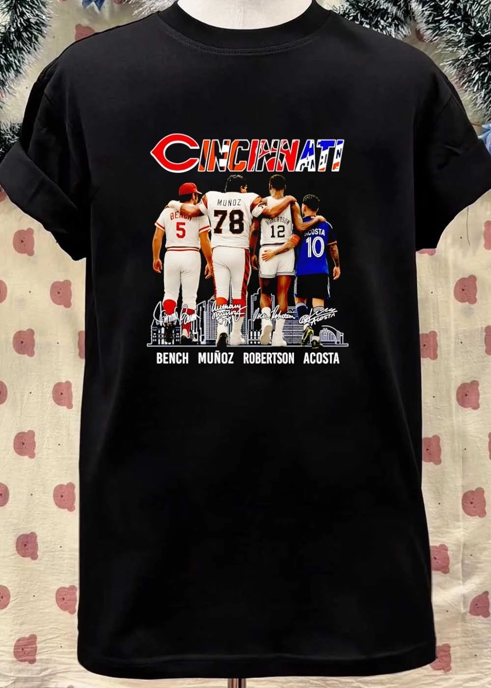 Cincinnati Bench 5 Munoz 78 Robertson 12 Acosta 10 shirt