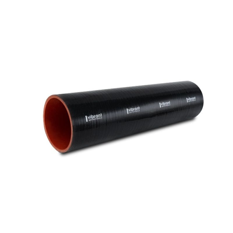 Vibrant Silicone Straight Hose Coupler 6.00in ID x 12.00in Long – Gloss Black