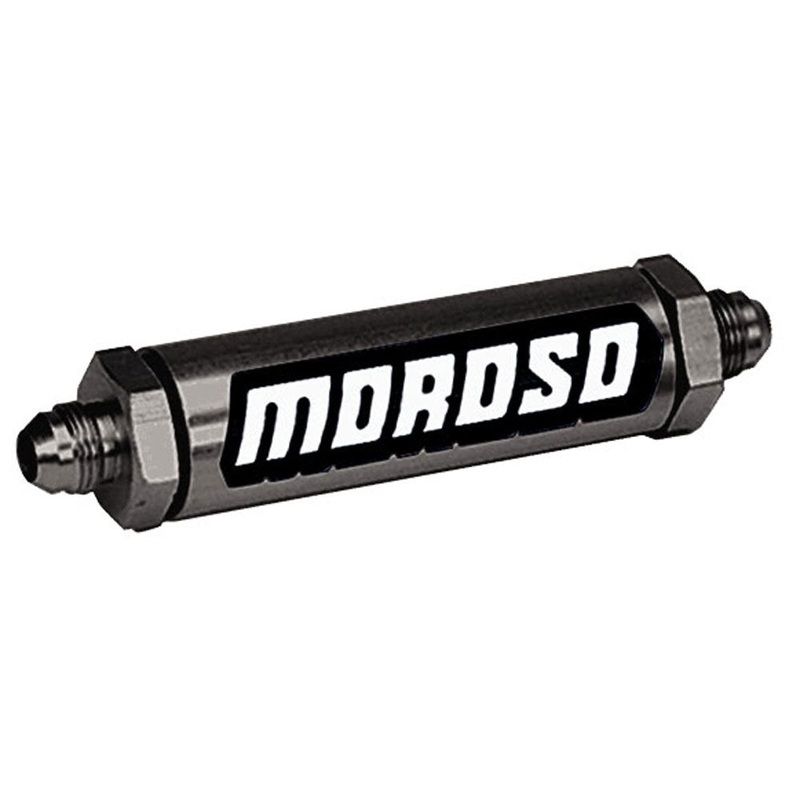 Moroso 23870 Inline Screened Oil Filter #8 An Fittings