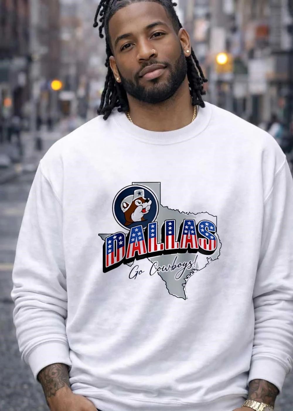 Dallas Cowboys x Buc-ee’s Patriotic map shirt