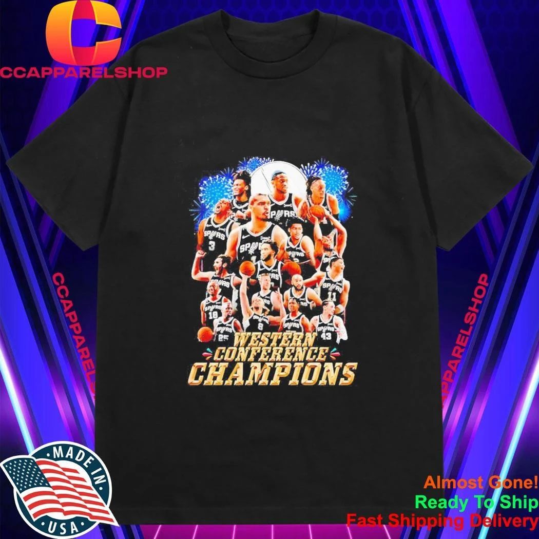 San Antonio Spurs Western Conference Champions Nba Basketball Team Shirt