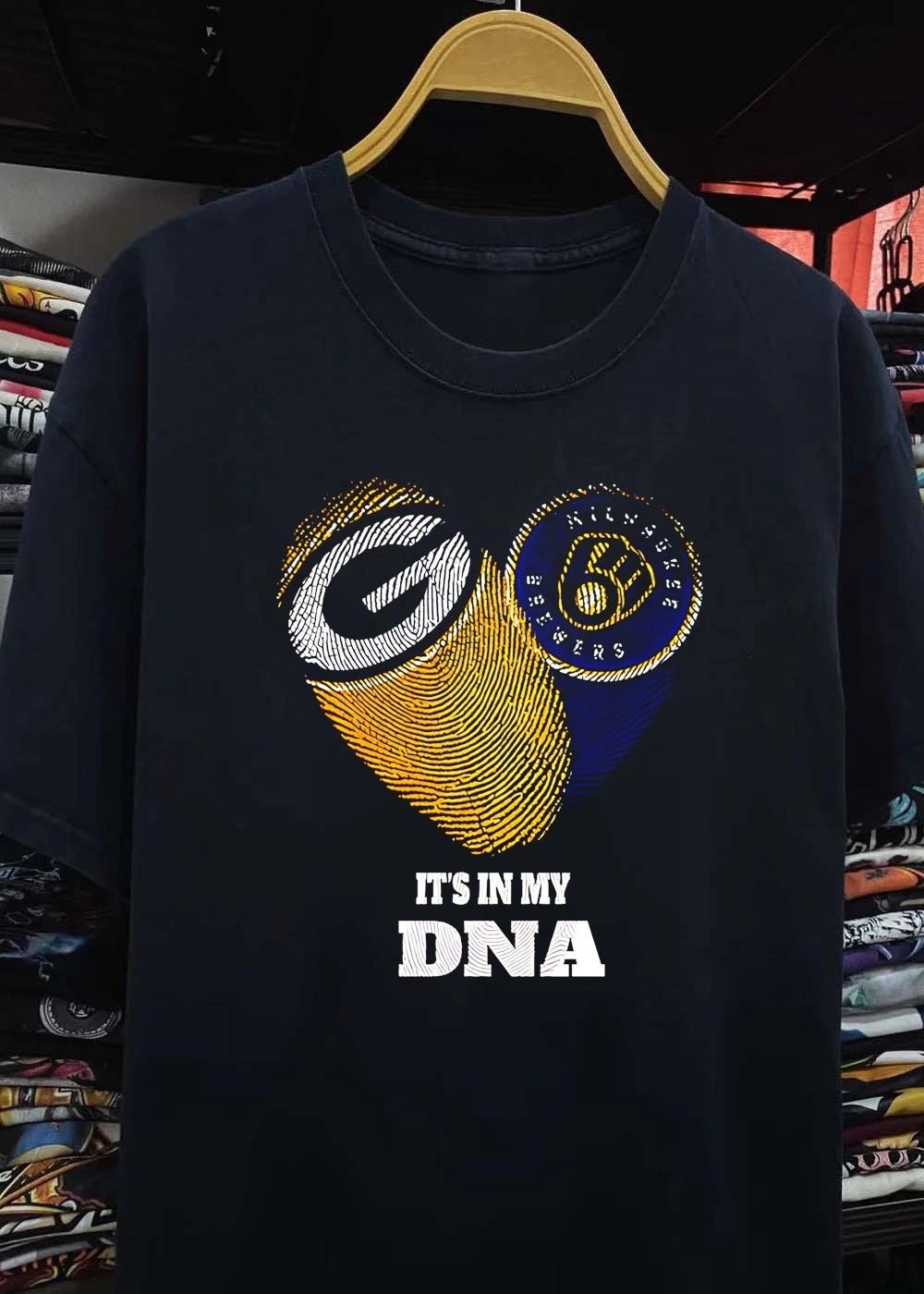 It Is in My DNA Green Bay Packers Milwaukee Brewers Shirt