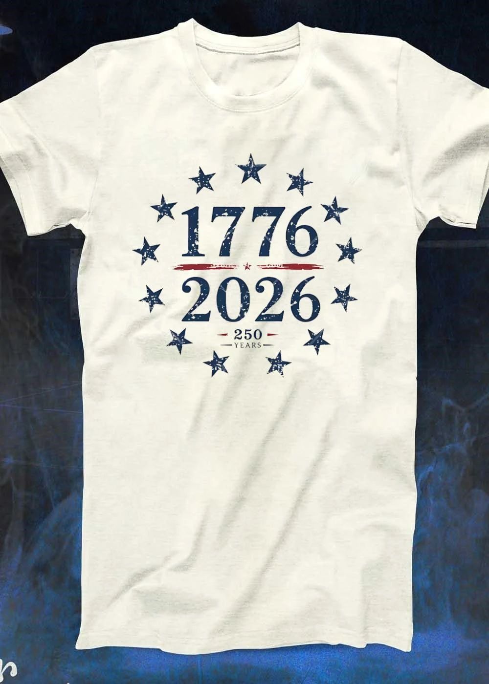 250 Years 1776 2026 Anniversary Commemorative Patriotic Americana T-Shirt