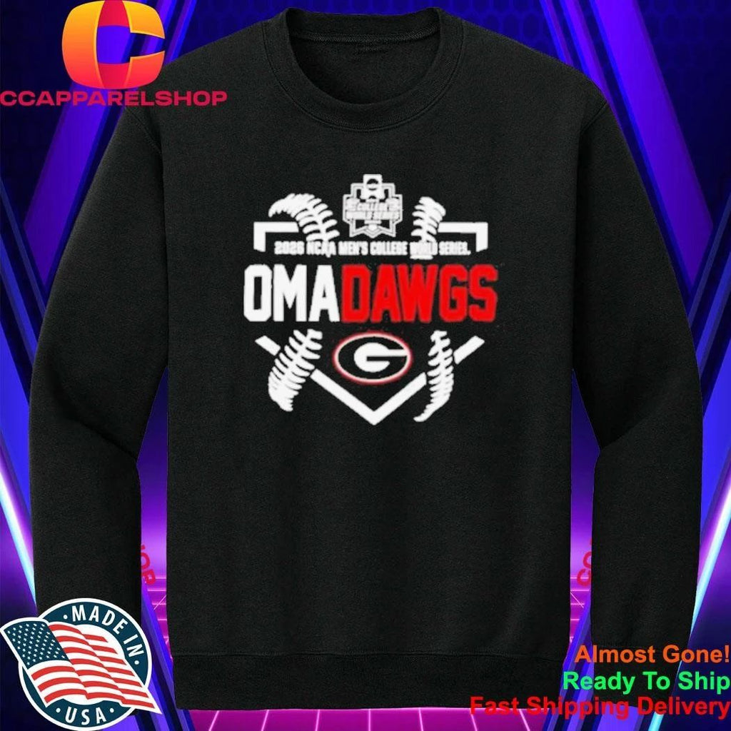 Georgia Bulldogs Baseball NCAA Men’s College World Series 2026 Omadawgs Shirt
