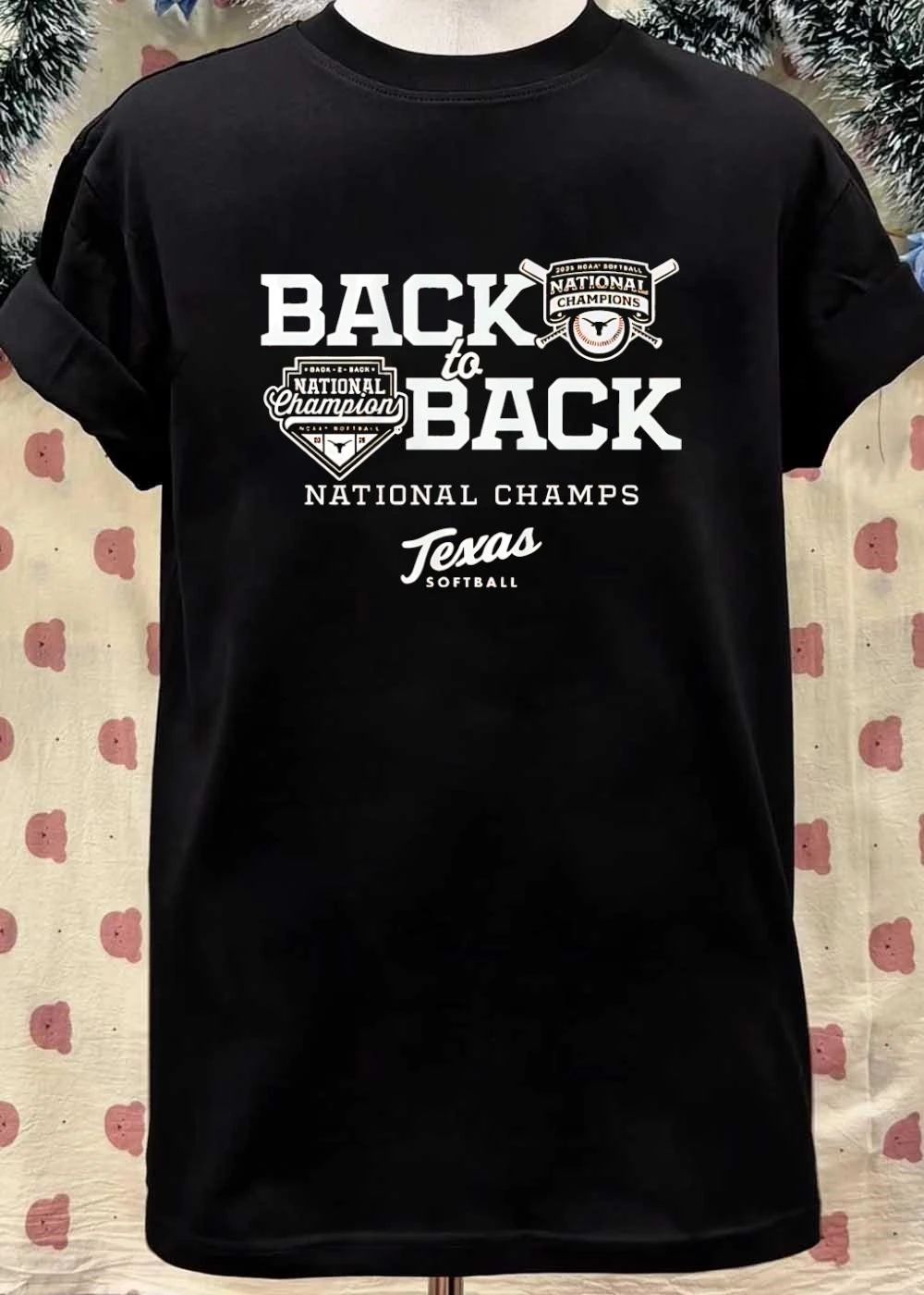 Texas Longhorns Back To Back National Champs Softball Shirt