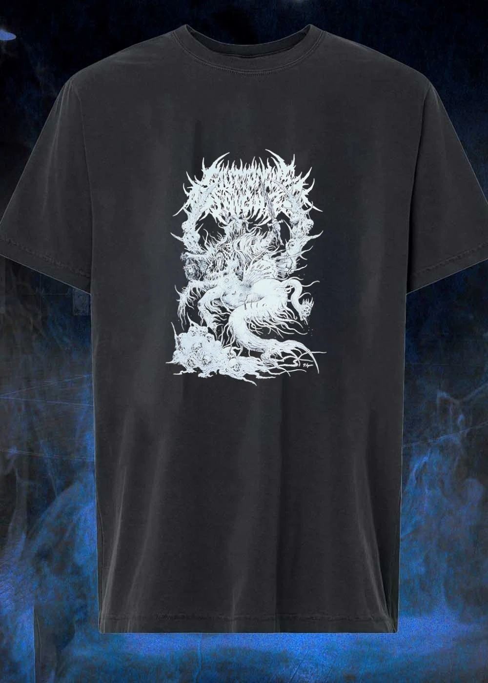 P Eponymous Abominable Putridity Demon With Sword Skull T-Shirt