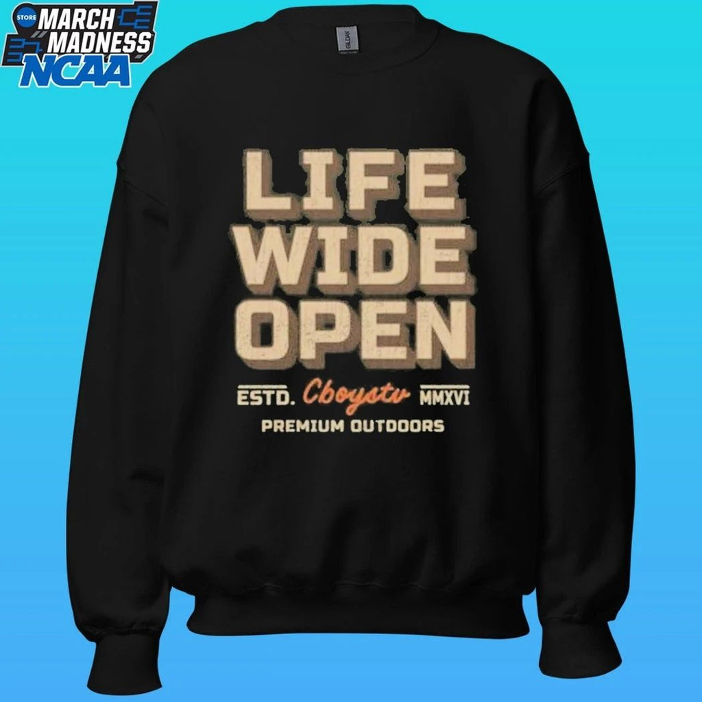 Cboystv Life Wide Open Hunt Camp Shirt