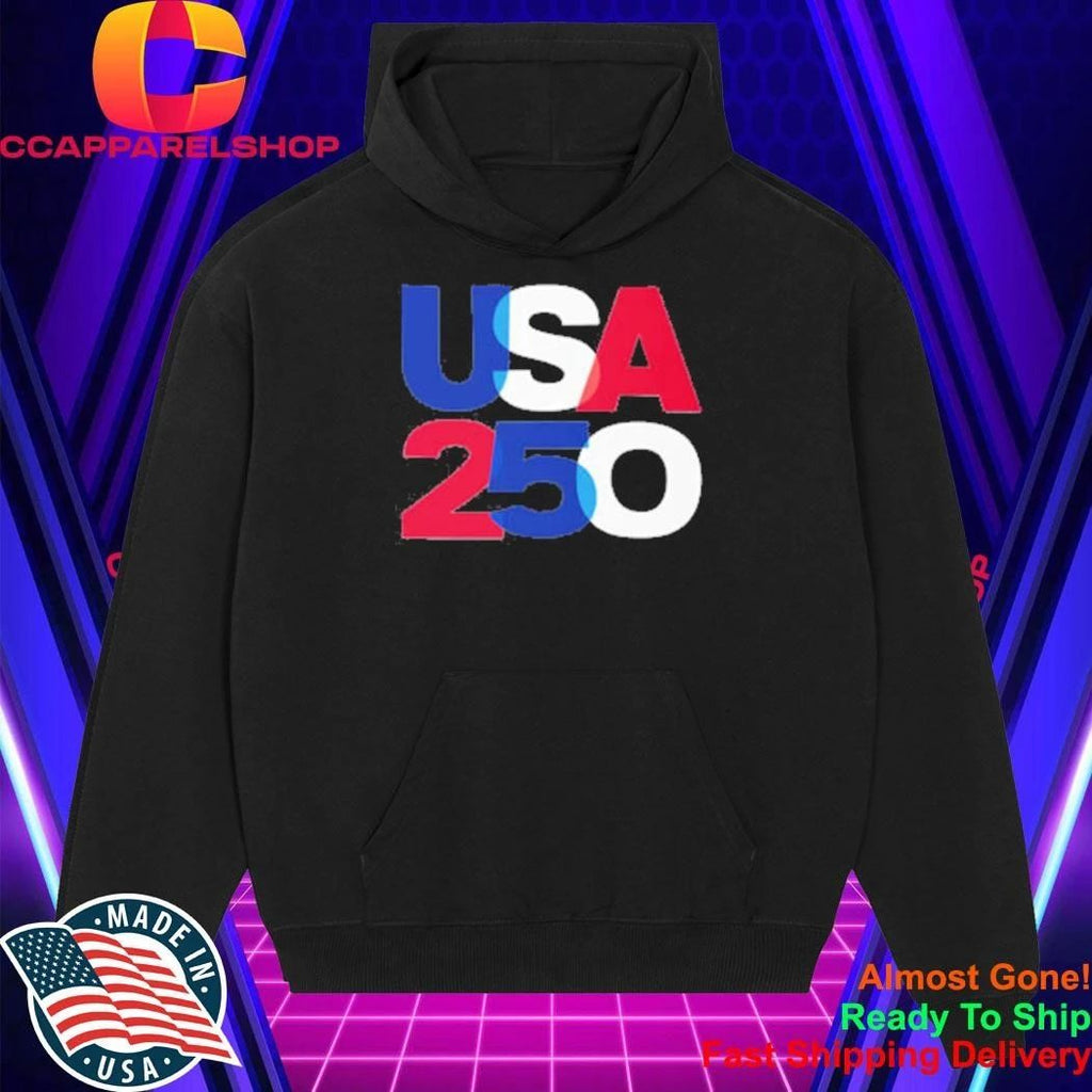 USA 250 Overlay Red White Blue Anniversary Shirt