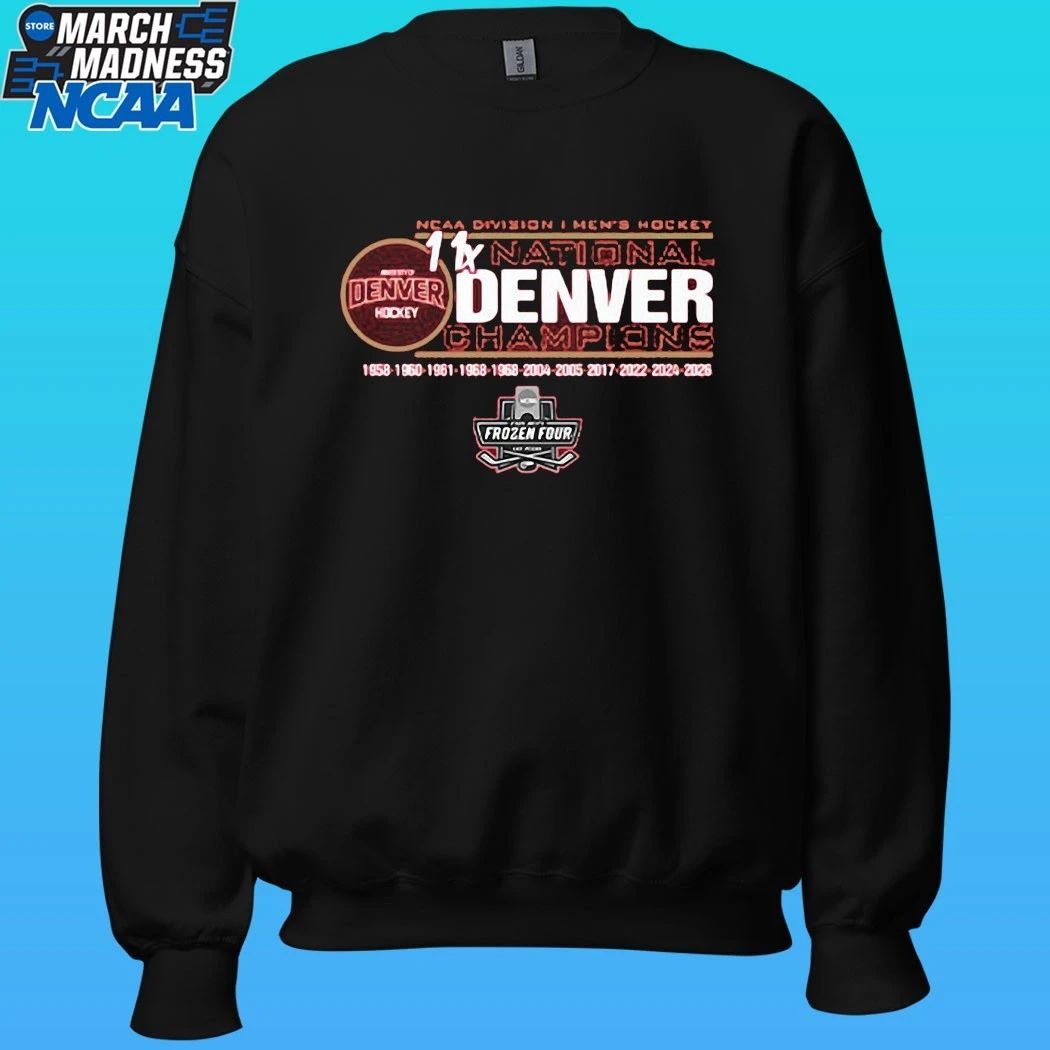 Denver Pioneers Men’s Hockey 11-time National Champs Shirt