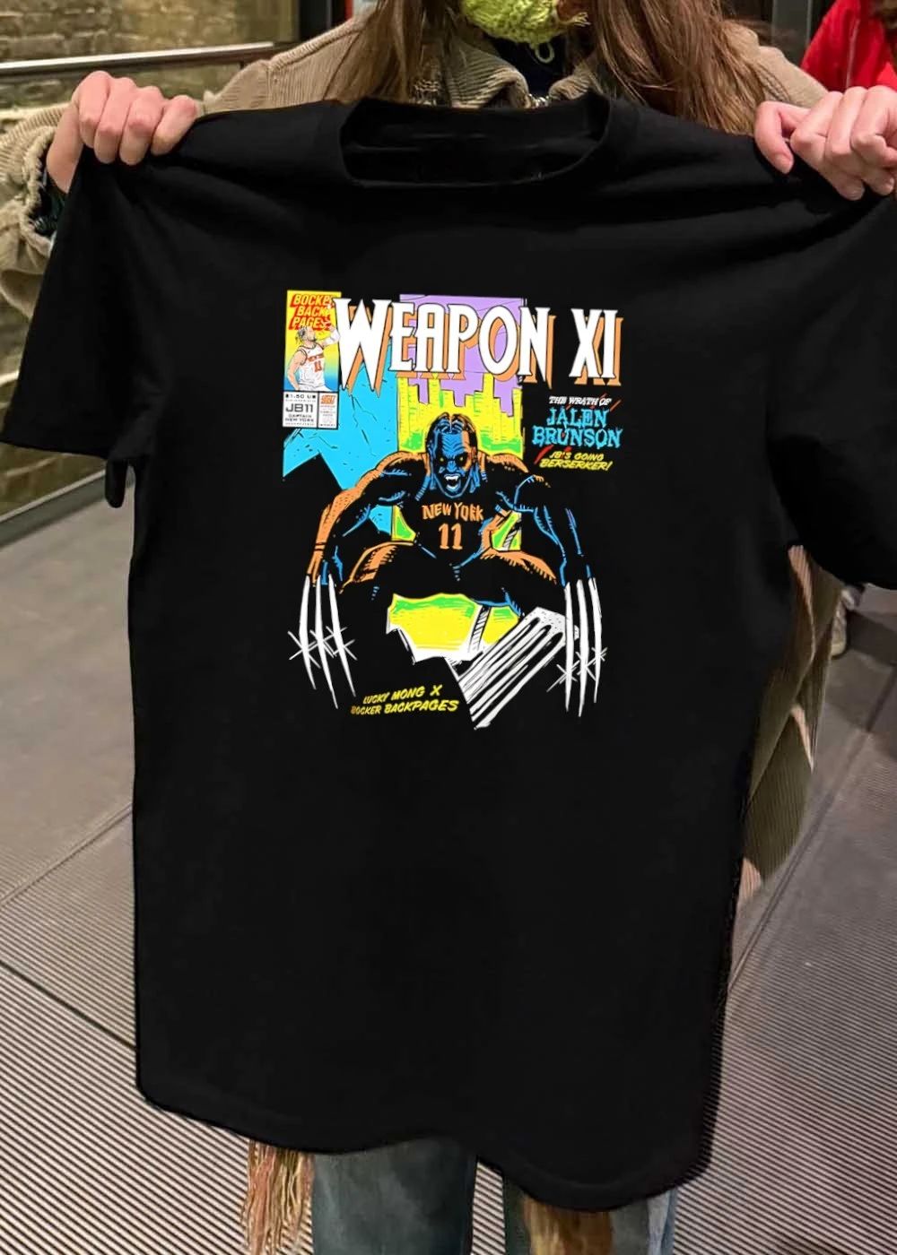 Lucky Mong x Bocker Backpages Weapon XI the Wrath of Jalen Brunson Shirt