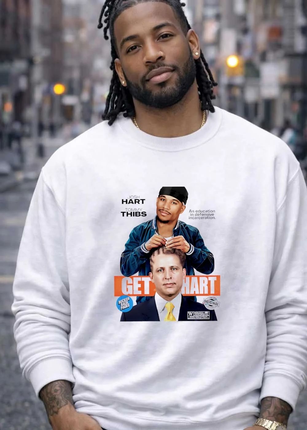 Get Hart Josh Tommy Thibs Defensive Incarceration T-Shirt