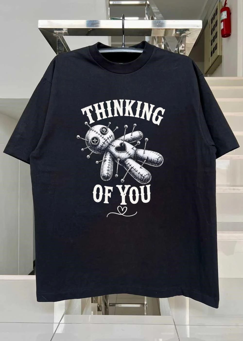 Thinking of You Voodoo Doll Cotton T-Shirt