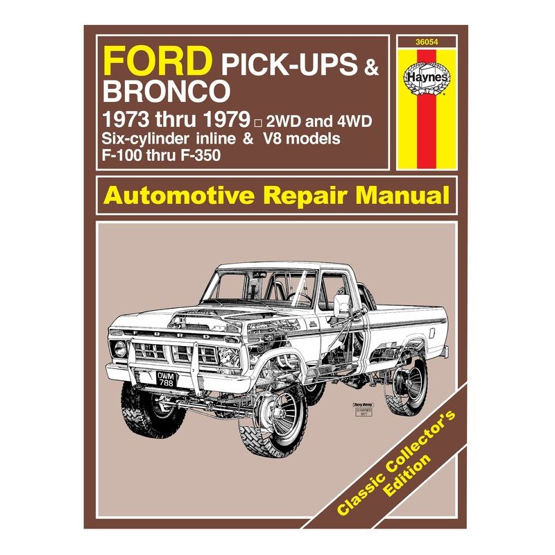 Classic Collector’s Edition: Ford Pick-Ups F-100-F-350 & Bronco (73-79) Haynes Repair Manual – Hardcover