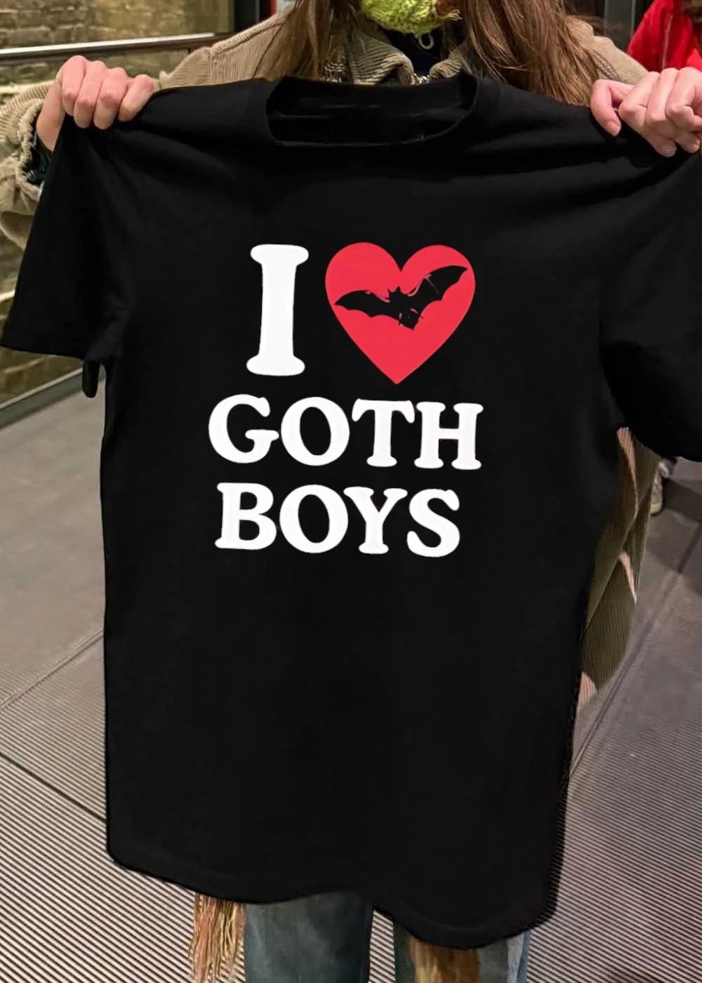 I Heart Goth Boys With Bat shirt