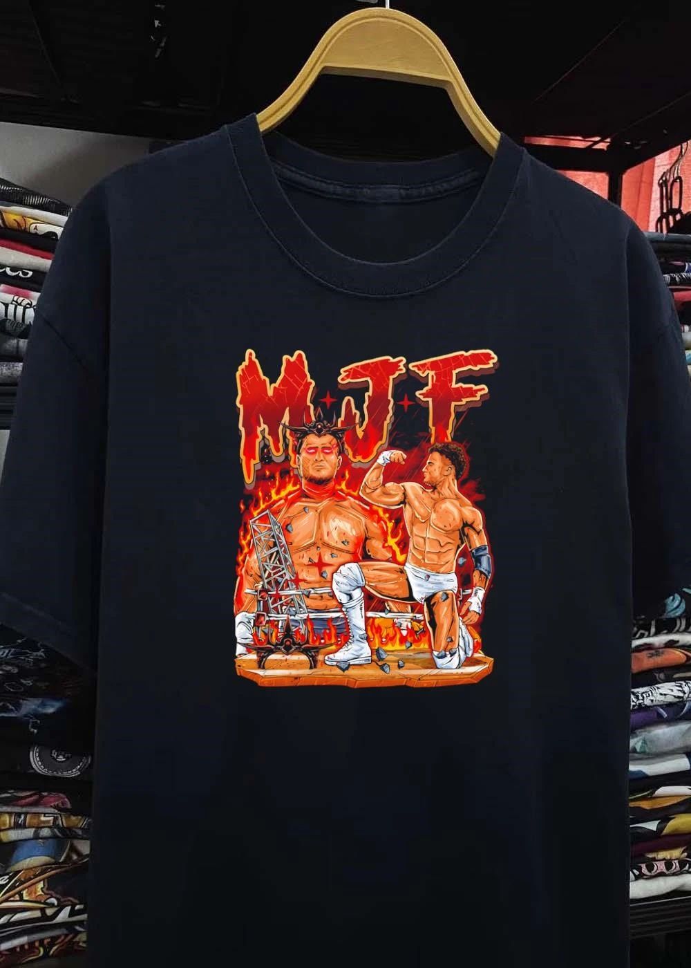 MJF Fiery Devil Dual Persona Wrestling Shirt