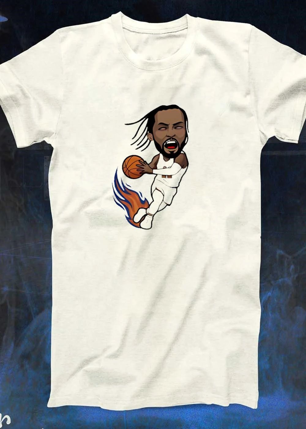 Kawhi Leonard Dribbling Basketball Cartoon Kawhi Leonard T-Shirt