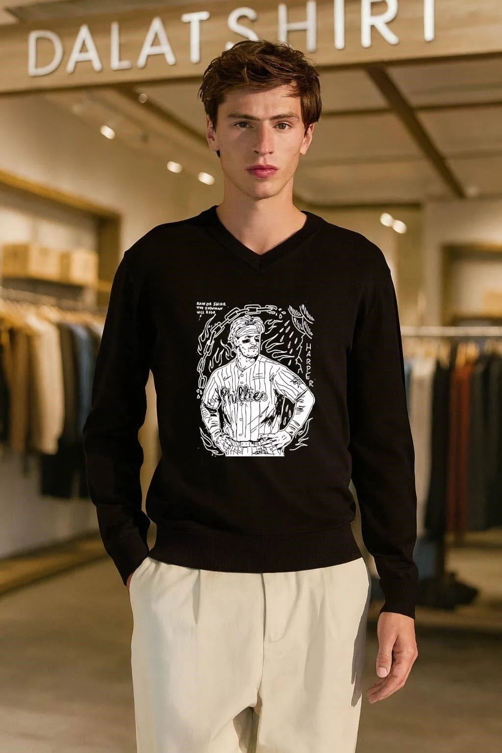 Bryce Harper Rain Or Shine The Showman Will Rise shirt