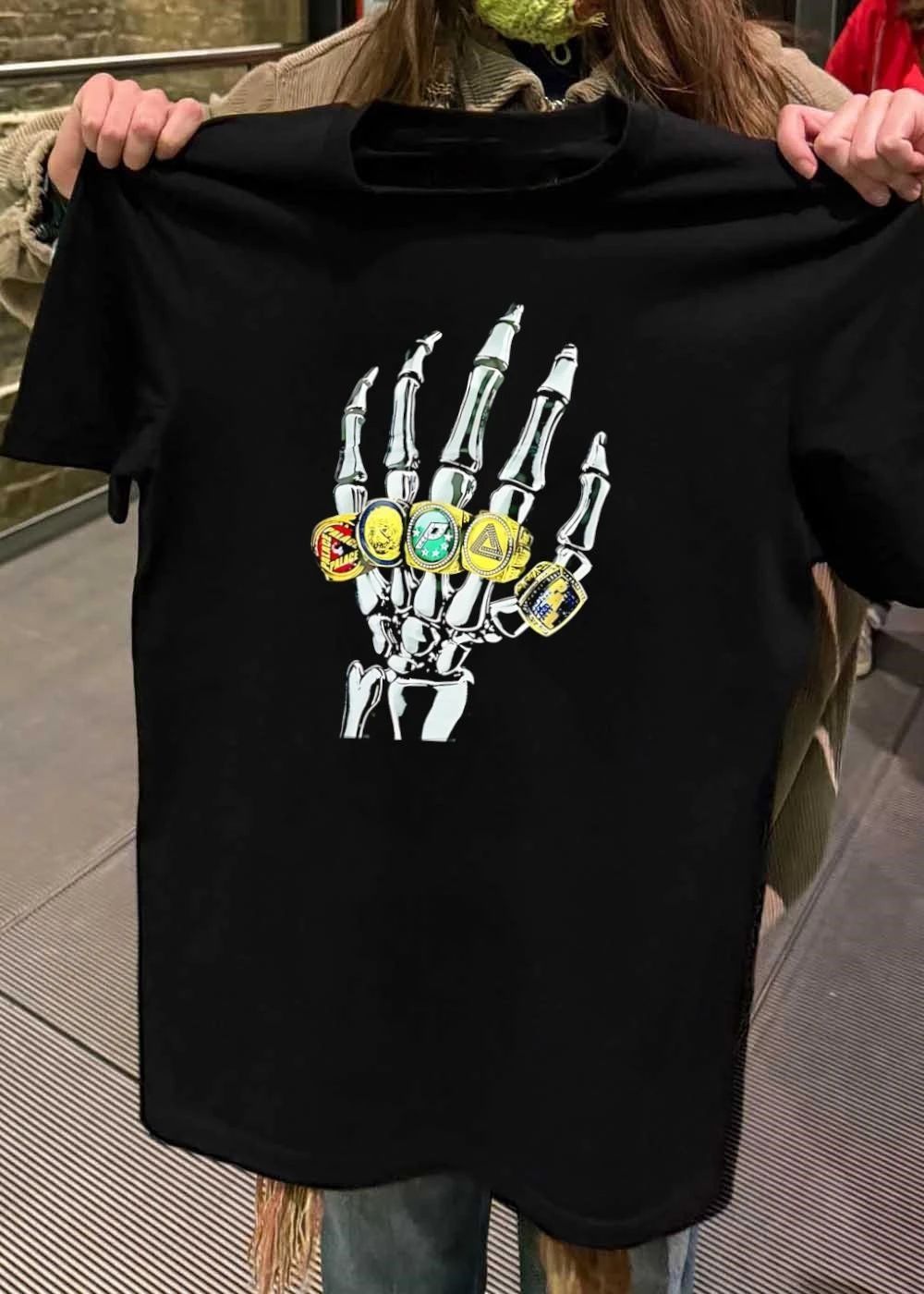 Palace Skeleton Hand Rings Graphic Print T-Shirt