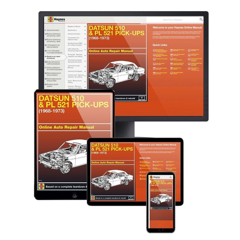 Datsun 510 & PL 521 Pick-ups (68-73) Haynes Online Manual