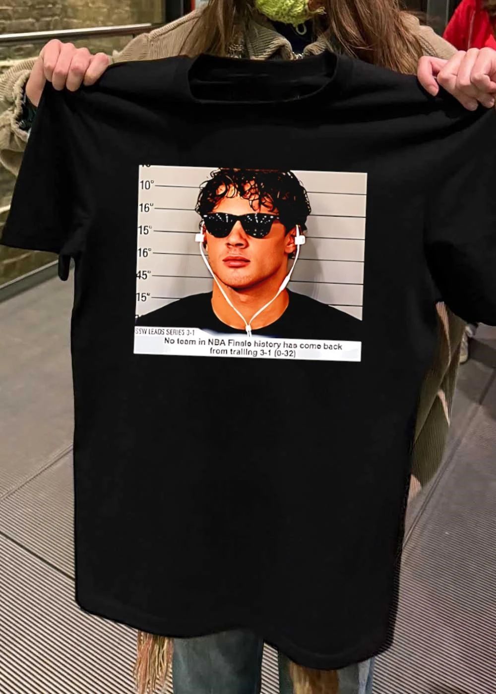 NBA Finals Mugshot No Team has Come Back from Trailing 3-1 T-Shirt
