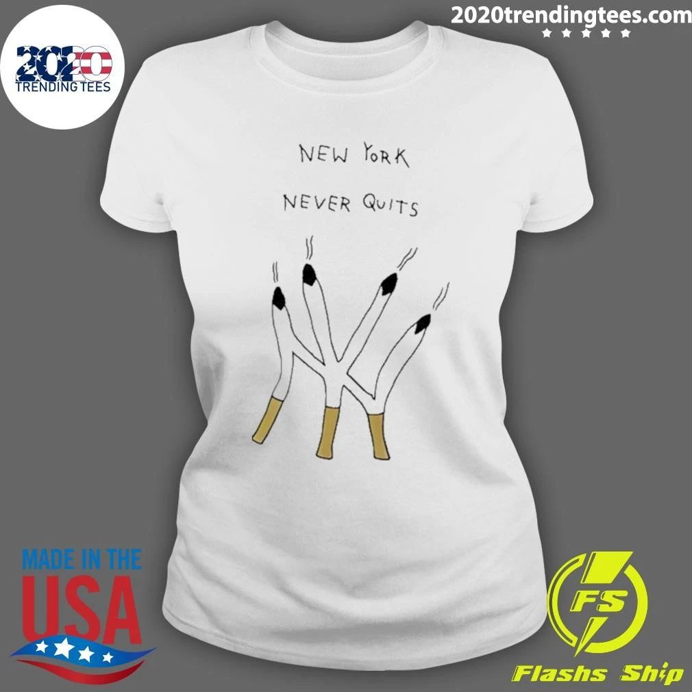 New York Yankees Never Quits Logo Smoking Shirt