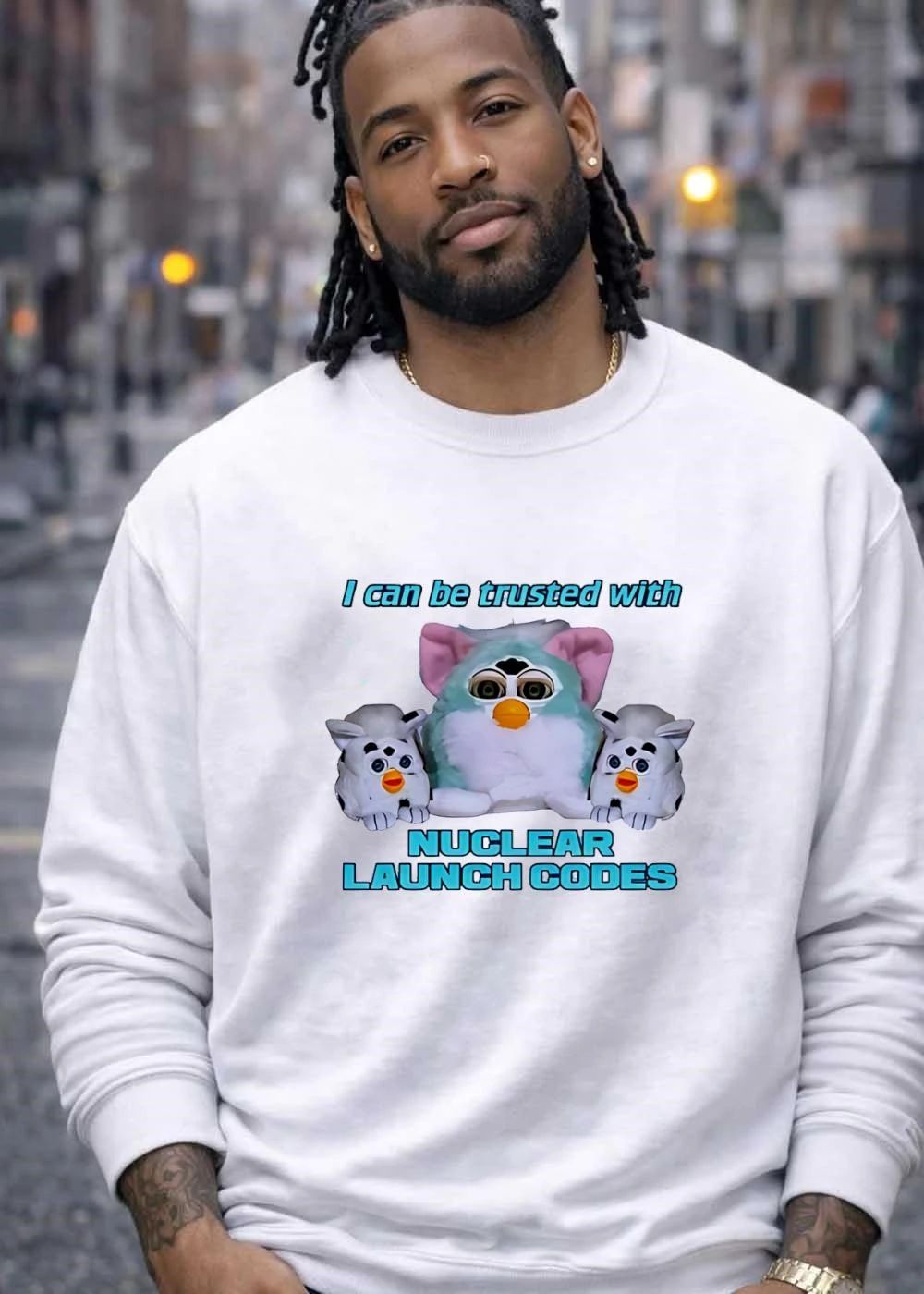 I Can Be Trusted With Nuclear Launch Codes Furby T-Shirt