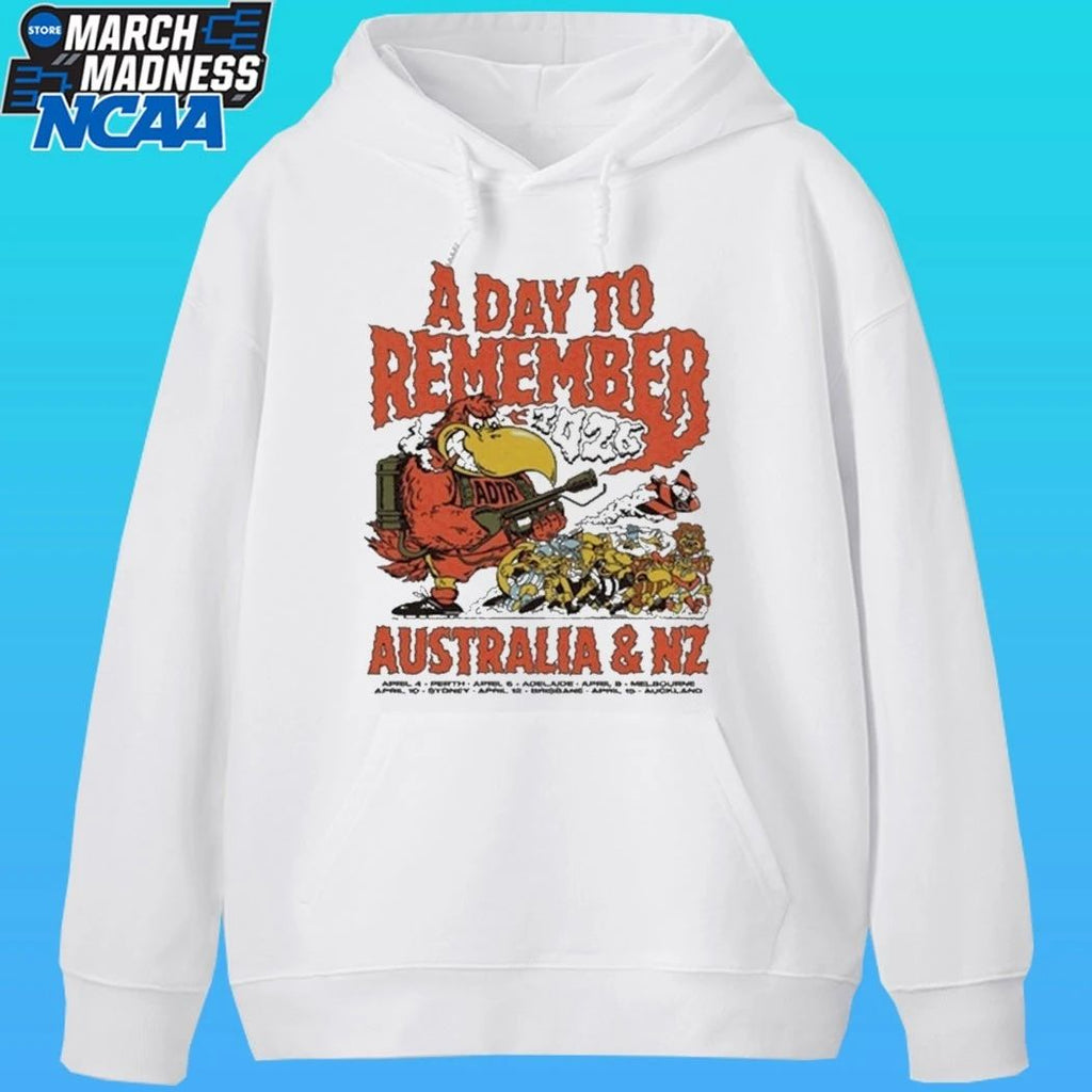 A Day To Remember Australia And Nz Tour 2026 Shirt