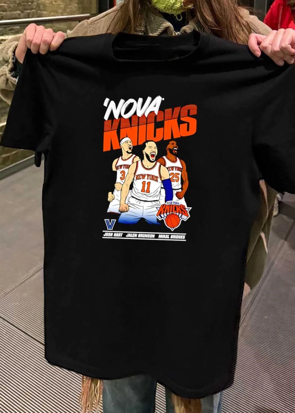 Nova Knicks Josh Hart Jalen Brunson Mikal Bridges Villanova Basketball Team shirt